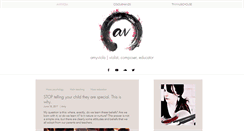 Desktop Screenshot of amyviola.com